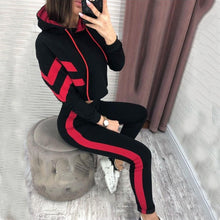 Load image into Gallery viewer, Simple multicolor women's home wear sports set