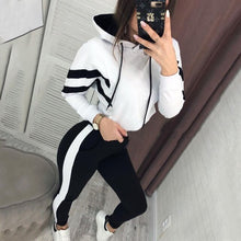 Load image into Gallery viewer, Simple multicolor women's home wear sports set